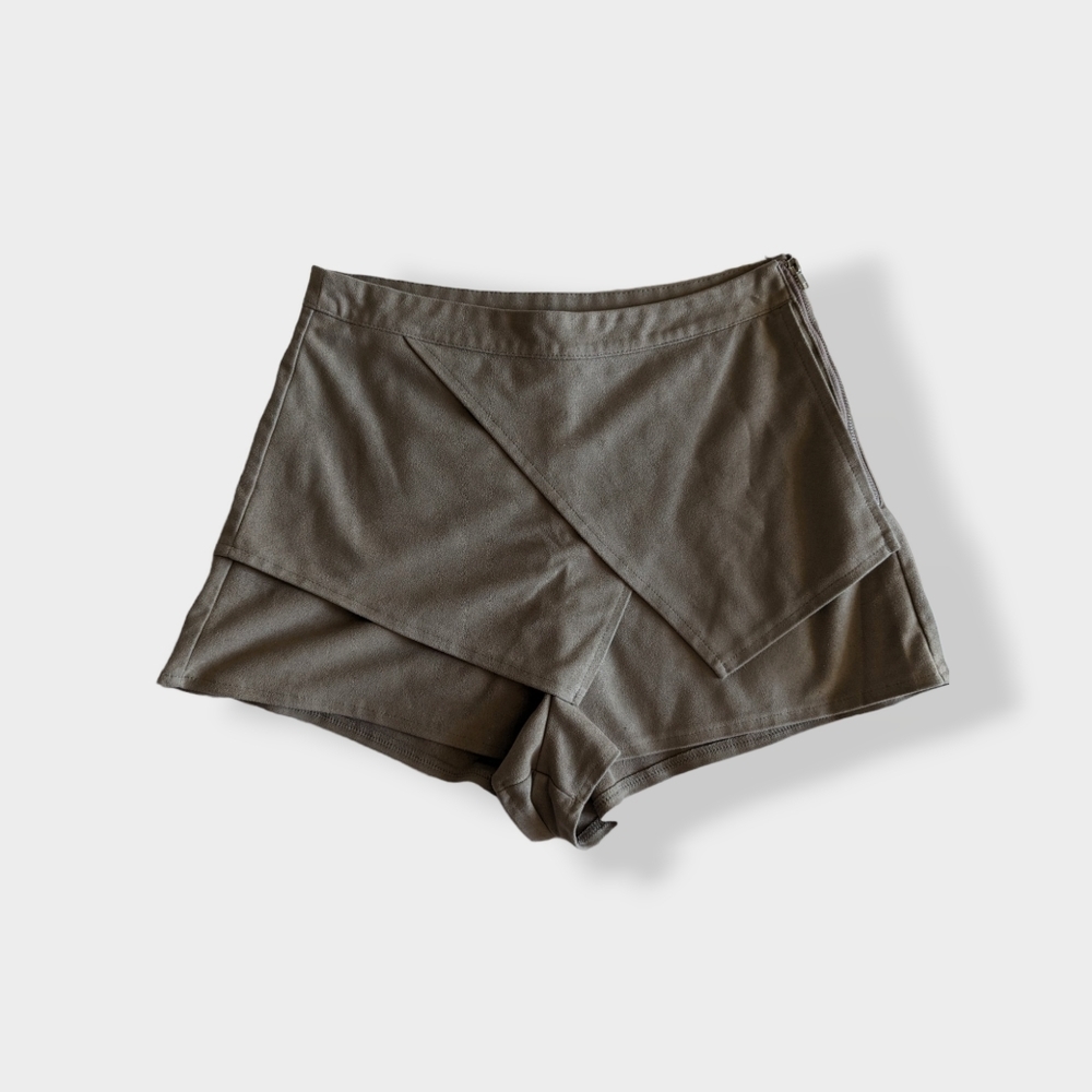 Indikah Faux Suede Skort